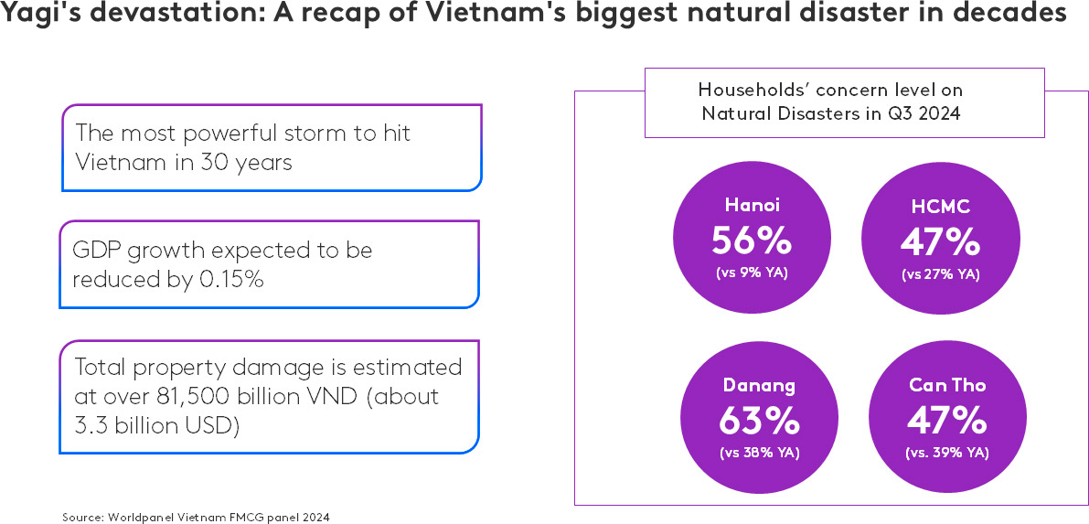 Typhoon Yagi impacts FMCG purchase decisions in northern Vietnam